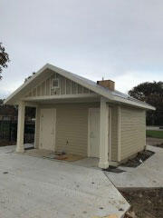 Exterior painting project for a park restroom by Pro Finish Painting and Drywall from Chagrin Falls, Ohio