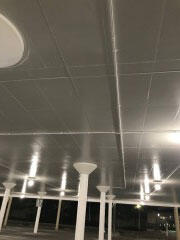 Drywall repair at Beachwood Mall parking garage, by Pro Finish Painting and Drywall from Chagrin Falls, Ohio